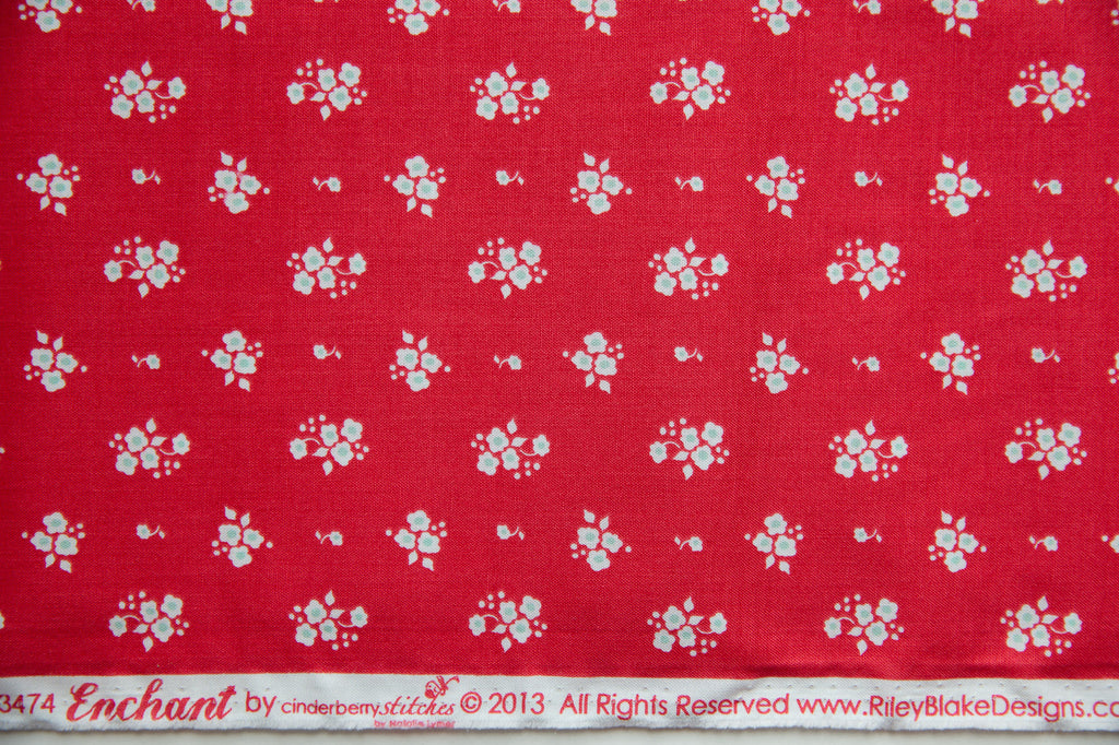 Enchant Floral in Watermelon, Cinderberry Stitches, Natalie Lymer, C3474-PINK