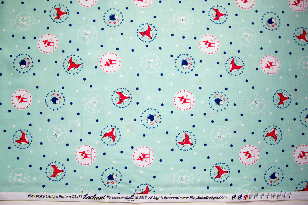 Enchant Little Folk in Aqua, Cinderberry Stitches, Natalie Lymer, C3471-AQUA