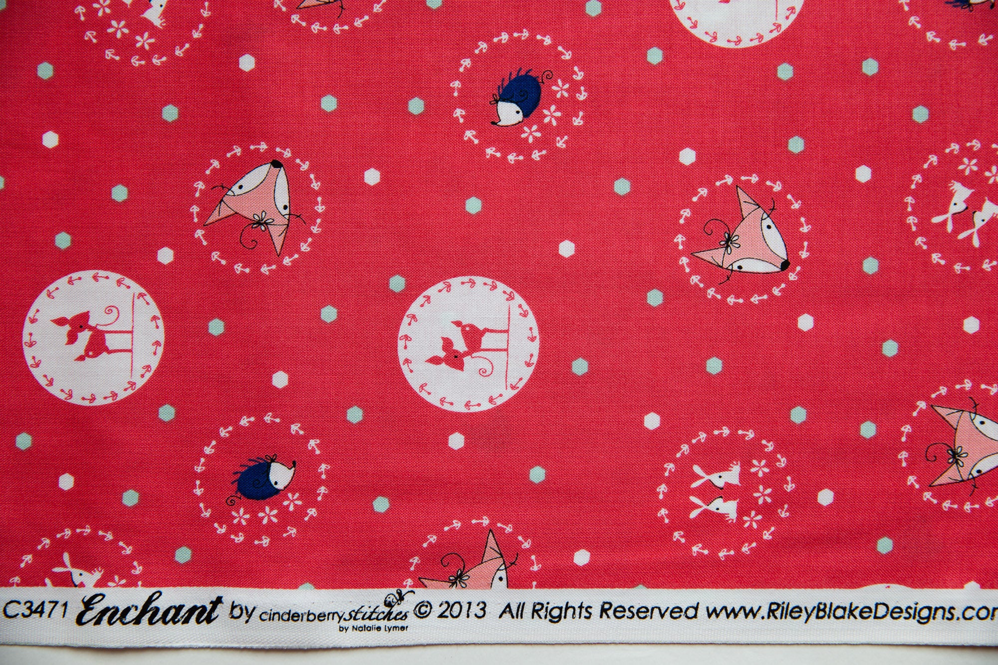 Enchant Little Folk in Watermelon, Cinderberry Stitches, Natalie Lymer, C3471-PINK