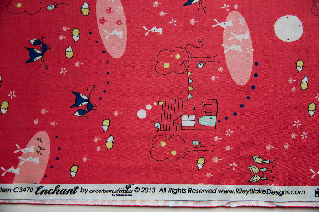 Enchant Main in Watermelon, Cinderberry Stitches, Natalie Lymer, C3470-PINK
