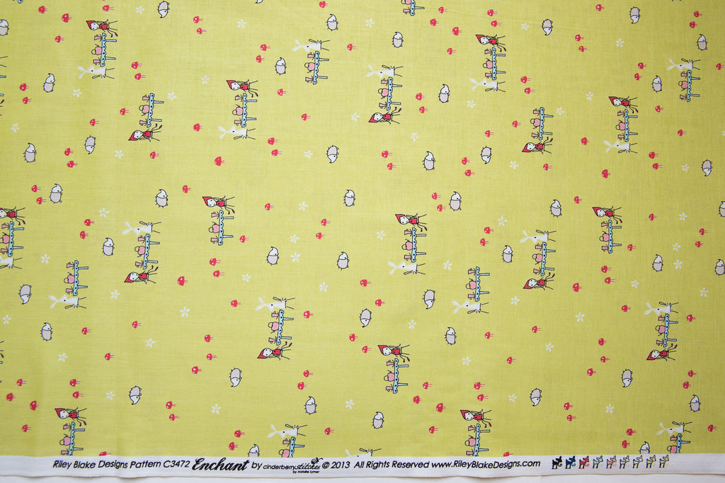 Enchant Tea Party in Lime, Cinderberry Stitches, Natalie Lymer, C3472-GREEN