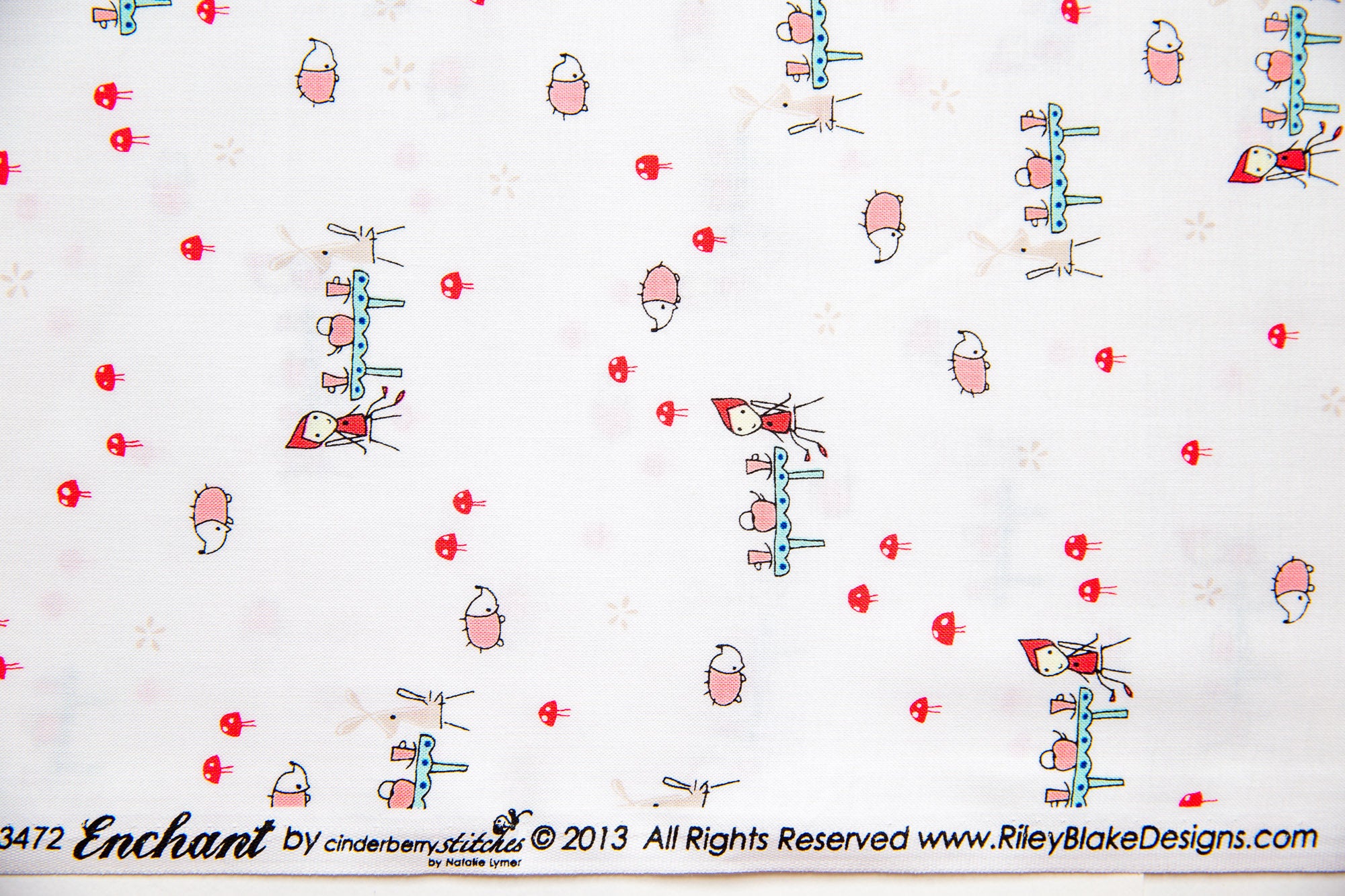 Enchant Tea Party in White, Cinderberry Stitches, Natalie Lymer, C3472-WHITE