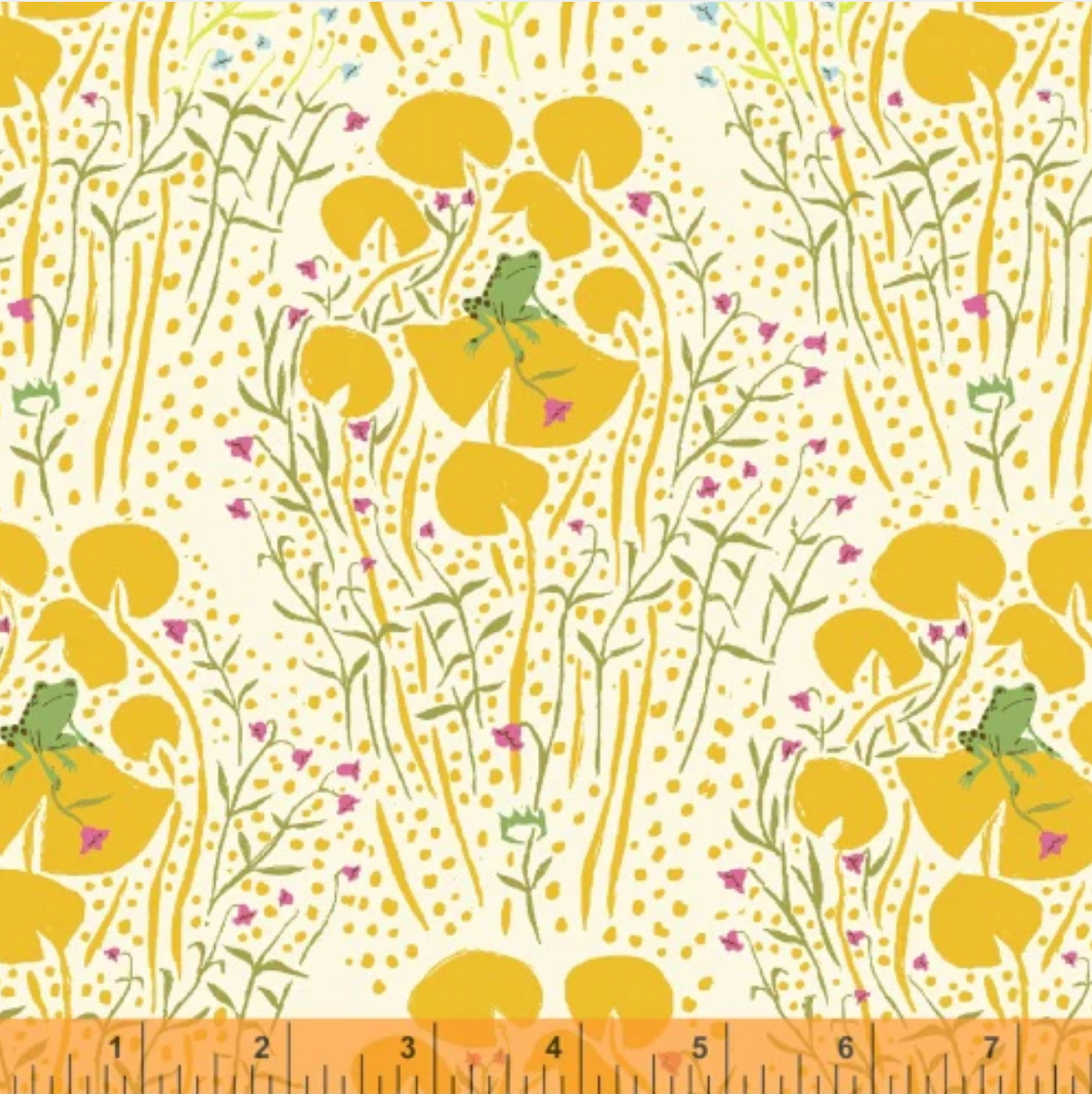 Far Far Away Frog Prince in Yellow, Heather Ross, 39661-6