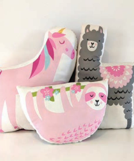 Cut, Sew, Create: Animal Pillows, Stacy Iest Hsu, 100% Cotton Fabric Panel, 20652-11P