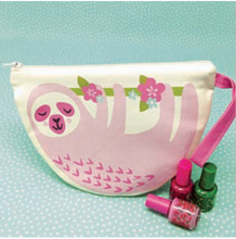 Load image into Gallery viewer, Cut, Sew, Create: Sloth Zipper Pouch, Stacy Iest Hsu, 100% Cotton Fabric Panel, 20658-11P
