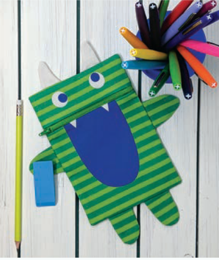 Cut, Sew, Create: Monster Zipper Pouch, Stacy Iest Hsu, 100% Cotton Fabric Panel, 20654-11P