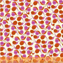 Load image into Gallery viewer, Far Far Away Snails in Purple and Orange, Heather Ross, 39660-5
