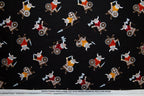 Vikings Organic Cotton, Tossed Vikings in Black, Timeless Treasures, FUN-OC9550
