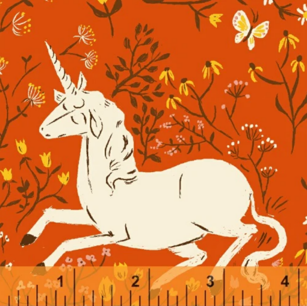 Far Far Away Unicorn in Orange, Heather Ross, 39657-7