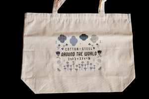 Newsprint Around the World Oversize Canvas Tote Bag, Cotton + Steel Collaborative