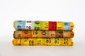 Pot Luck Measuring Tapes Bundle, 3 Pieces, American Jane, Moda Fabrics, 21646
