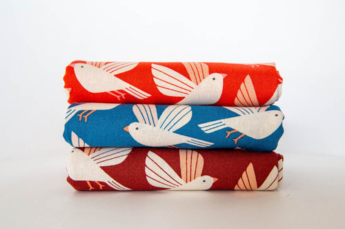 Wild and Free CANVAS Free as a Bird in Mystical Blue, Loes Van Oosten, LV601-MB4C