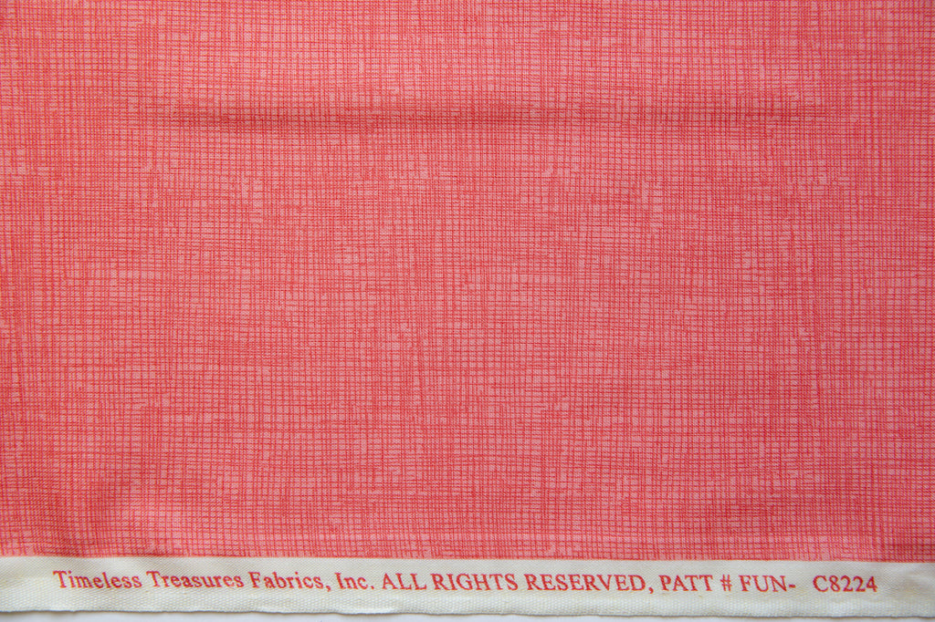 Sketch in Coral, Timeless Treasures, FUN-C8224-CORAL