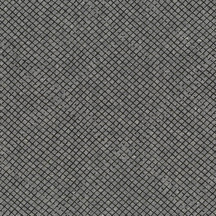 Euclid Check It in Graphite Yarn Dyed Essex, Carolyn Friedlander, AFR-16281-305 GRAPHITE