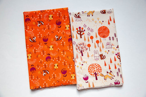 Omatsuri Nakama Kitsunekun to Tomodachi in Fire Unbleached Fabric, Hitomi Osumi, HO300-FI2U