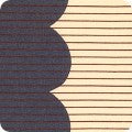 Harriot Scallop Single Border in Steel, Carolyn Friedlander, AFR-18202-185 STEEL