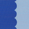 Harriot Scallop Single Border in Blueprint, Carolyn Friedlander, AFR-18202-387
