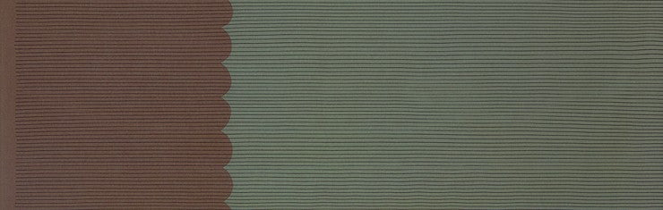 Harriot Scallop Single Border in Zinc, Carolyn Friedlander, AFR-18202-399 ZINC