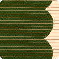Harriot Scallop Single Border in Basil, Carolyn Friedlander, AFR-18202-53 BASIL