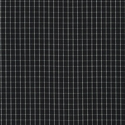 Harriot Thin Check Yarn Dyed in Black, Carolyn Friedlander, AFR-18109-2 BLACK