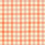 Harriot Double Check Yarn Dyed in Cantaloupe, Carolyn Friedlander, AFR-18112-381 CANTALOUPE