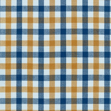 Harriot Double Check Yarn Dyed in Navy, Carolyn Friedlander, AFR-18112-9 NAVY