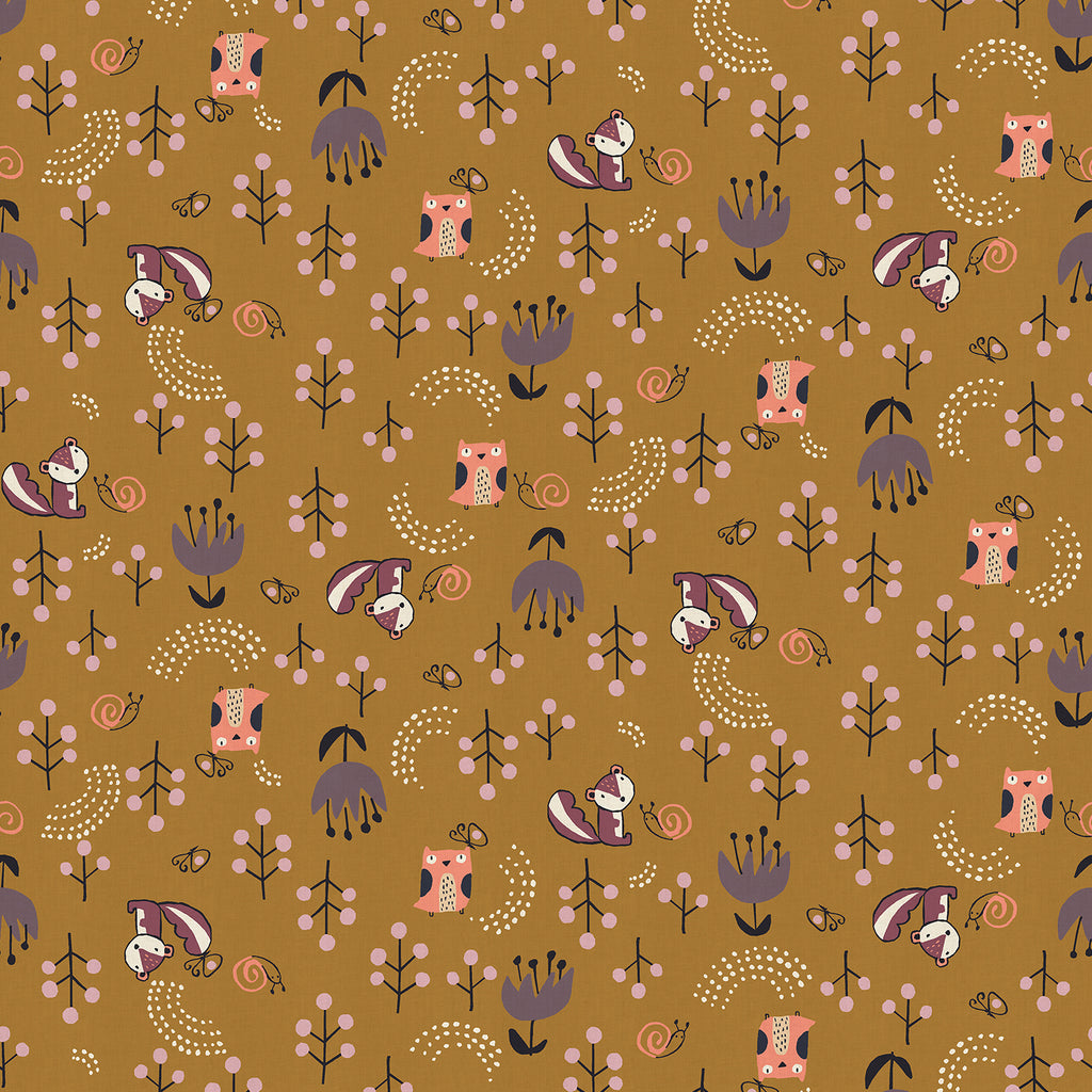 Omatsuri Nakama Mori No Omatsuri in Gold Unbleached Fabric, Hitomi Osumi, HO301-GO1U