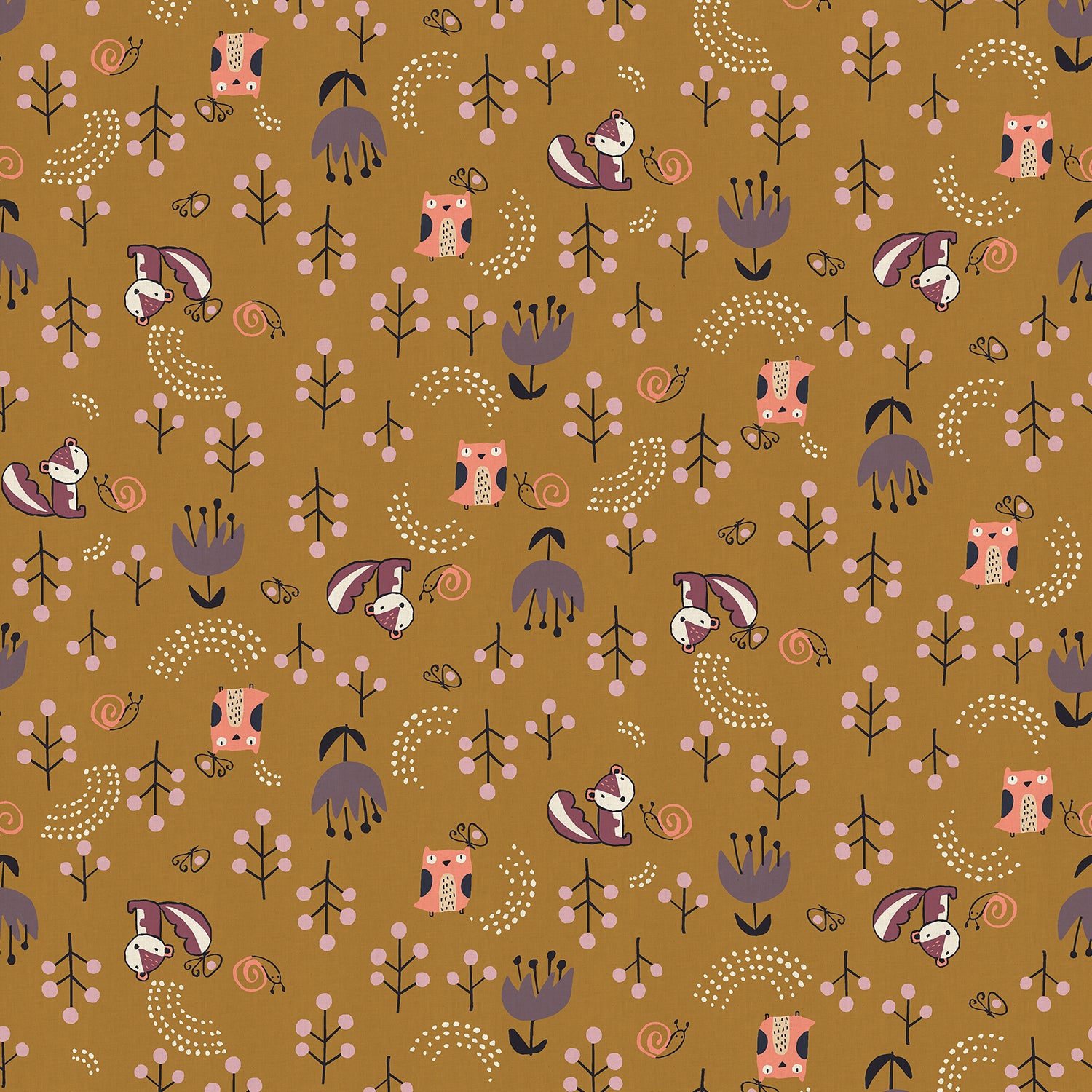 Omatsuri Nakama Mori No Omatsuri in Gold Unbleached Fabric, Hitomi Osumi, HO301-GO1U