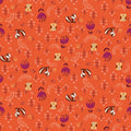Omatsuri Nakama Mori No Omatsuri in Tomato Unbleached Fabric, Hitomi Osumi, HO301-TO2U
