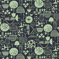 Omatsuri Nakama CANVAS Kinoko Ippai in Twilight Unbleached Canvas Fabric, Hitomi Osumi, HO302-TW6UC