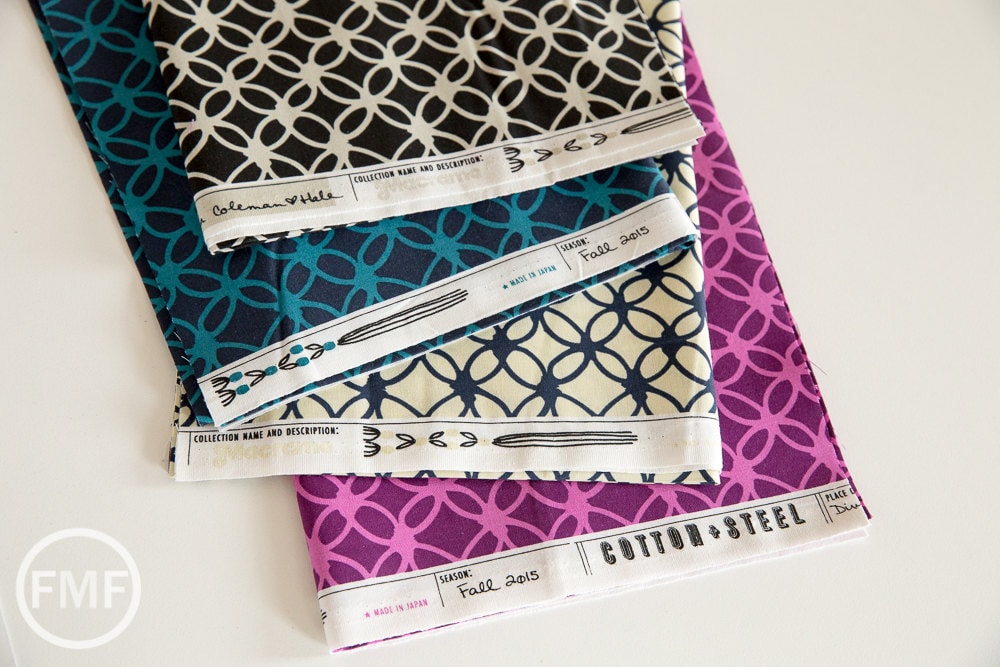 Macrame Knotty in Navy, Rashida Coleman Hale, Cotton+Steel, RJR Fabrics, 100% Cotton Fabric, 1933-2