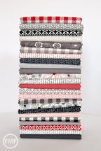 Mama Said Sew Revisited Quilt in Apple Red, Sweetwater, Moda Fabrics, 100% Cotton Fabric, 5617 12