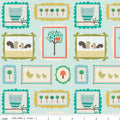 Scenic Route Frames in Aqua, Deena Rutter, Riley Blake Designs, 100% Cotton Fabric, C3661-BLUE