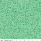 Scenic Route Trees in Green, Deena Rutter, Riley Blake Designs, 100% Cotton Fabric, C3663-GREEN