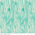 Scenic Route Woodgrain in Emerald, Deena Rutter, Riley Blake Designs, 100% Cotton Fabric, C3664-TEAL