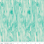 Scenic Route Woodgrain in Emerald, Deena Rutter, Riley Blake Designs, 100% Cotton Fabric, C3664-TEAL