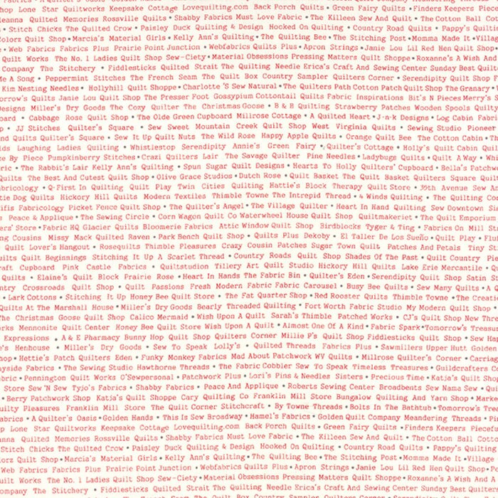 Mama Said Sew Revisited Store Names in Vanilla and Apple Red, Sweetwater, Moda Fabrics, 100% Cotton Fabric, 5613 12