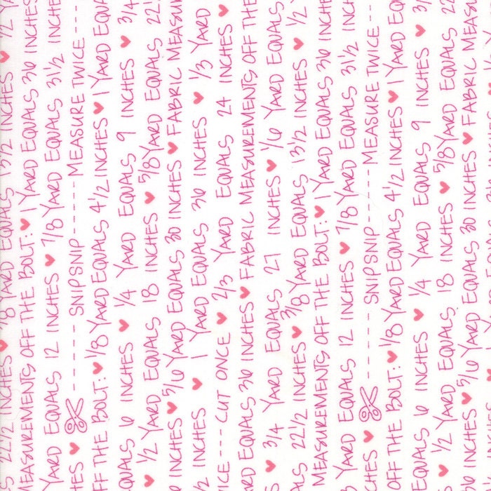 Spectrum Notes in Magenta on Paper, Vanessa Christenson, V and Co., 100% Cotton Fabric, Moda Fabrics, 10863 11