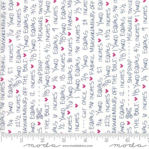 Spectrum Notes in Indigo on Paper, Vanessa Christenson, V and Co., 100% Cotton Fabric, Moda Fabrics, 10863 22