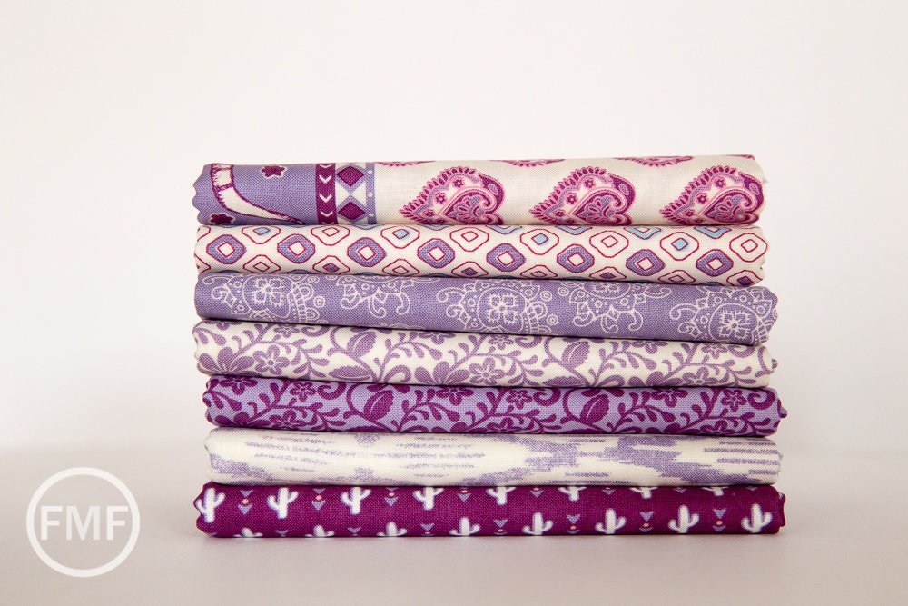23-Inch Remnant Spellbound Ikat in Lilac Haze Vanilla Sky, Urban Chiks, 100% Cotton, Moda Fabrics, 31116 15
