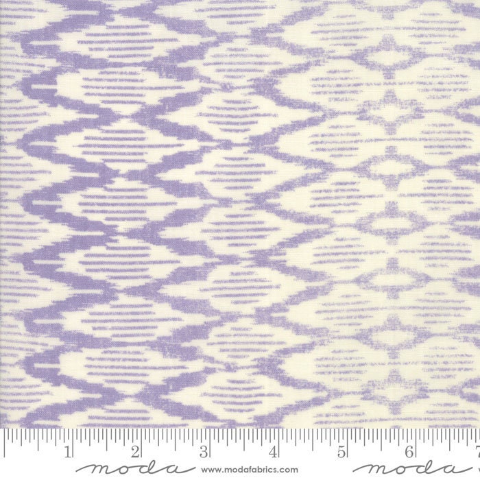 23-Inch Remnant Spellbound Ikat in Lilac Haze Vanilla Sky, Urban Chiks, 100% Cotton, Moda Fabrics, 31116 15
