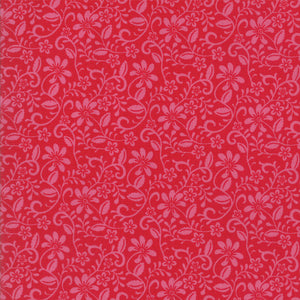 30-Inch Remnant Spellbound Wander in Scarlet Red,  Urban Chiks, 100% Cotton, Moda Fabrics, 31114 11