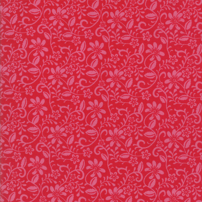 30-Inch Remnant Spellbound Wander in Scarlet Red,  Urban Chiks, 100% Cotton, Moda Fabrics, 31114 11
