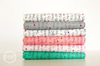 Spectrum Notes in Teal, Vanessa Christenson, V and Co., 100% Cotton Fabric, Moda Fabrics, 10863 18