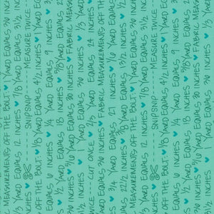 Spectrum Notes in Teal, Vanessa Christenson, V and Co., 100% Cotton Fabric, Moda Fabrics, 10863 18