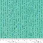 Spectrum Notes in Teal, Vanessa Christenson, V and Co., 100% Cotton Fabric, Moda Fabrics, 10863 18