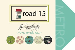 Road 15 Address Book in Vanilla, Sweetwater, Moda Fabrics, 100% Cotton Fabric, 5520 11