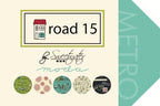 27-Inch End of Bolt Remnant Road 15 Vine Street in Rain, Sweetwater, Moda Fabrics, 100% Cotton Fabric, 5525 24