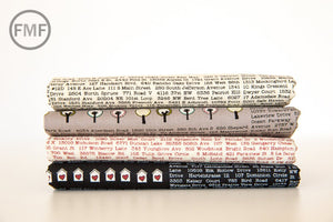 Road 15 Address Book in Vanilla, Sweetwater, Moda Fabrics, 100% Cotton Fabric, 5520 11
