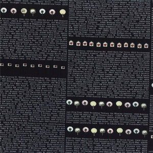 Road 15 Address Book in Black, Sweetwater, Moda Fabrics, 100% Cotton Fabric, 5520 12